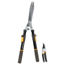 Fiskars Cisailles à Haie Télescopiques, Power-Lever, 33"