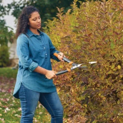 Cisaille En Acier Fiskars PowerGear2, 23", Noir Et Orange -Outsunnies Boutique 65715125d L