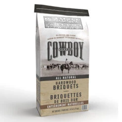 Briquettes De Bois Dur Cowboy Entièrement Naturelles, Sac De 14 Lb