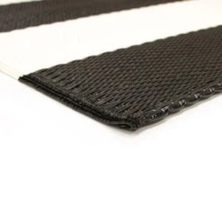 Tapis Extérieur Cabana Multy Home Rayé De 3 Pi X 5 Pi En Polypropylène Noir Et Blanc -Outsunnies Boutique 76675129b L