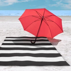 Tapis Extérieur Cabana Multy Home Rayé De 3 Pi X 5 Pi En Polypropylène Noir Et Blanc -Outsunnies Boutique 76675129d L