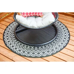 Tapis Rond Multy Home En Polyester De 5 Pi De Diamètre à Bordure Noire -Outsunnies Boutique 76675144b L