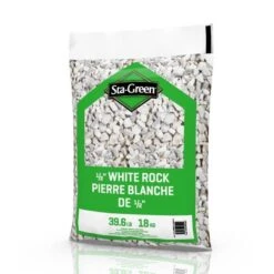 Pierres Blanches Décoratives Sta Green, 0,50 Po, 39,6 Lb