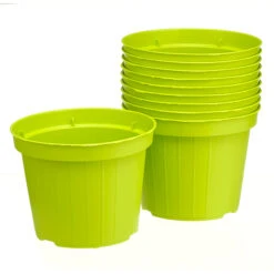 Jardinières Norma En Plastique, 4", Cèdre, 10/pqt