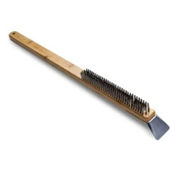 Brosse 2 En 1 Pour Four à Pizza Ooni, Brosse Et Grattoir, Poignée En Bambou, 23,6 Po