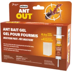 Appât à Fourmis En Gel AntOut Wilson, Intérieur Et Extérieur, Paquet De 4 Postes