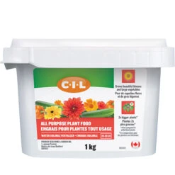 Engrais Pour Plantes Tout Usage C-I-L, Hydrosoluble, 20-20-20, 1 Kg