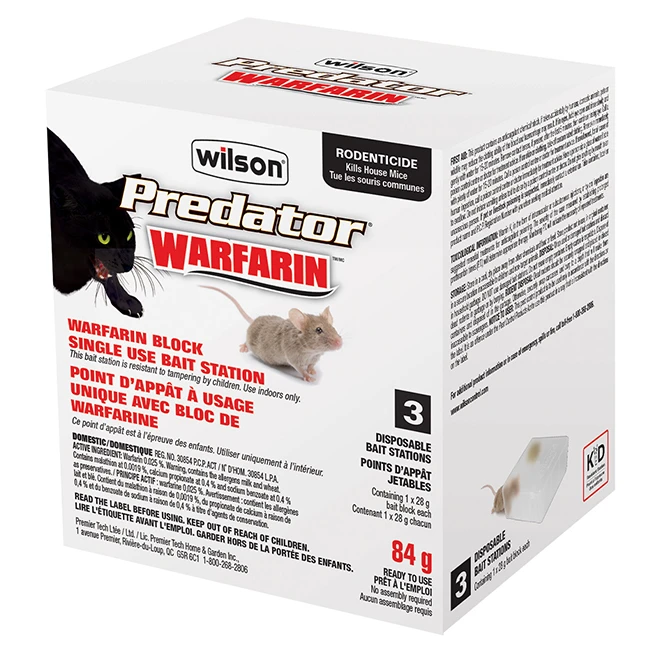 Appât à Souris, Wilson, Warfarin, 28 G, 3/pqt 4 Appât à Souris, Wilson, Warfarin, 28 G, 3/pqt – Image 2