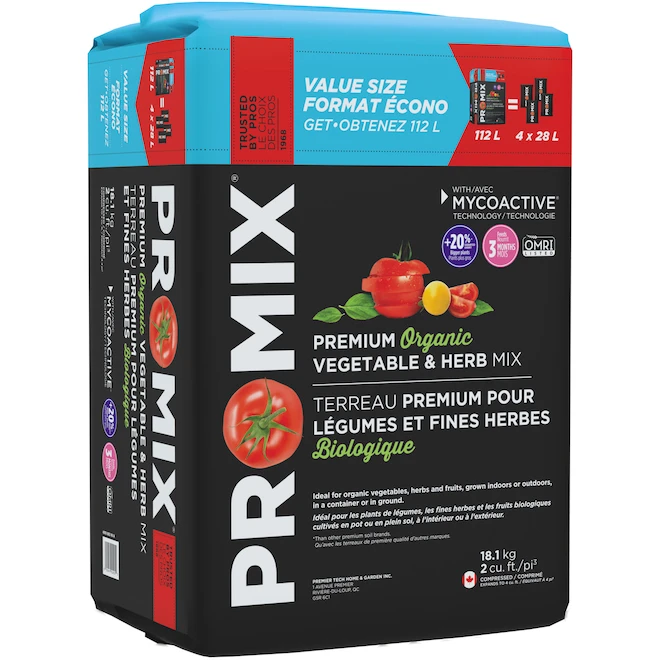 Terreau Biologique Pro-Mix, Légumes Et Fines Herbes , 112 L 3 Terreau Biologique Pro-Mix, Légumes Et Fines Herbes , 112 L