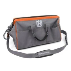 Sac De Transport Pour Accessoires De Scie à Chaîne Husqvarna, Orange Et Gris, Hydrofuge, 18 Po